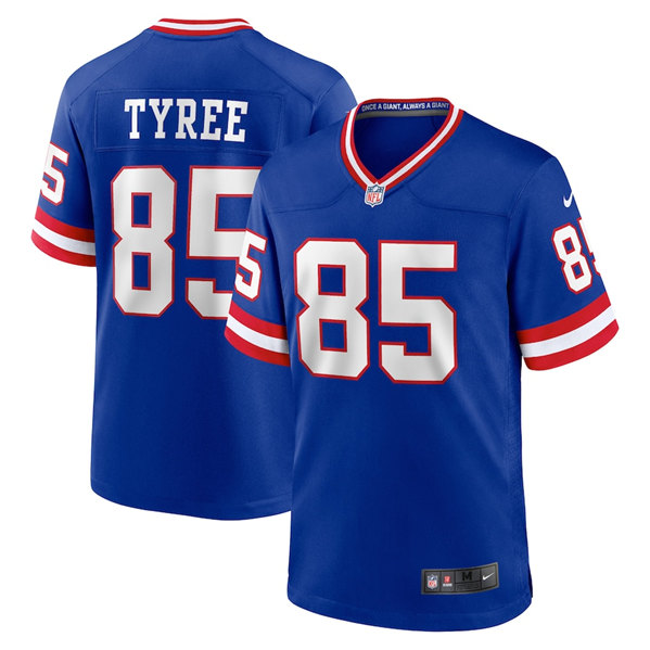 Men's New York Giants #85 David Tyree Royal Classic Retired Player Stitched Game Jersey Men's New York Giants #85 David Tyree Royal Classic Retired Player Stitched Game Jersey